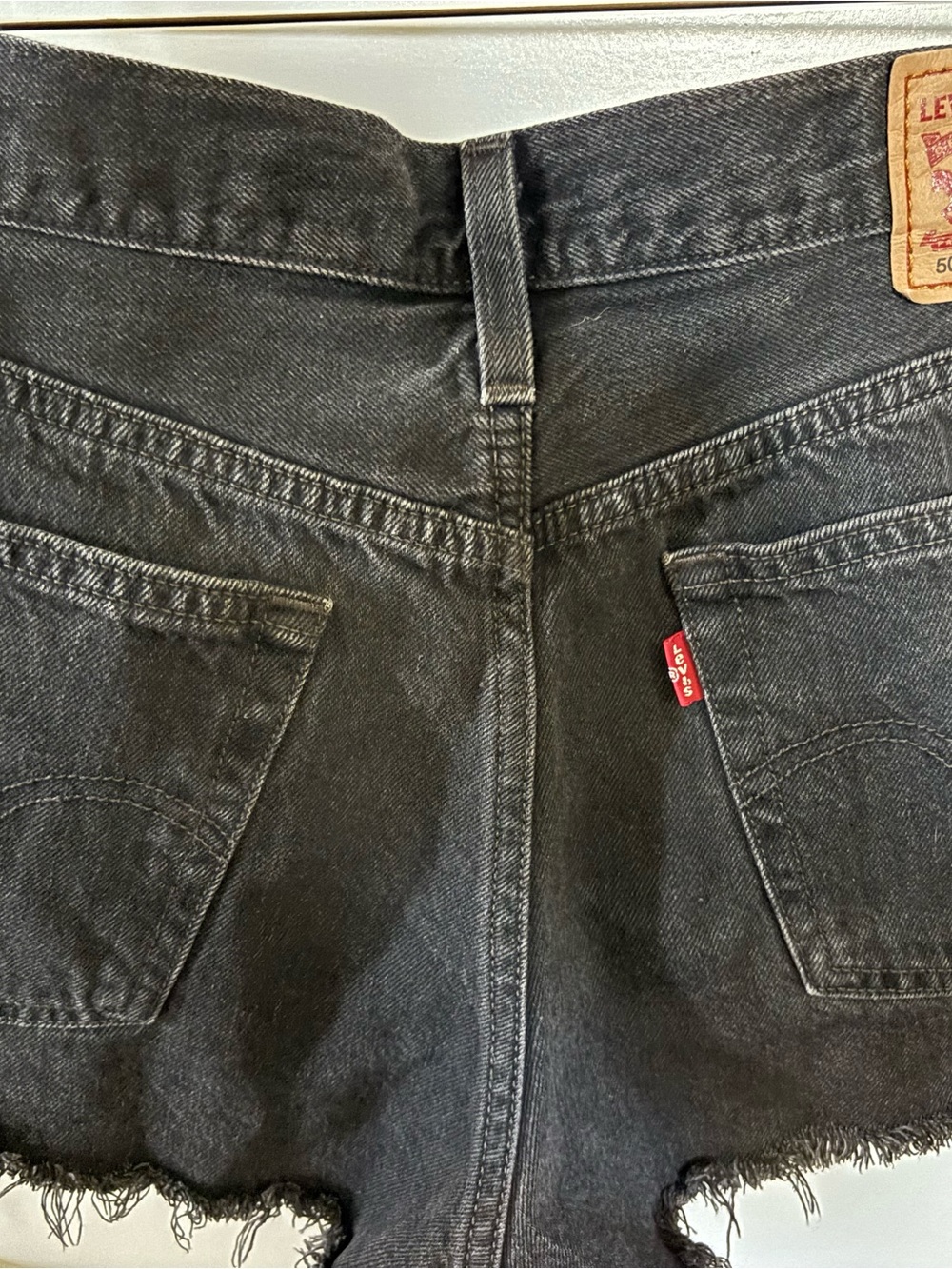 Levi 501 Black Shorts